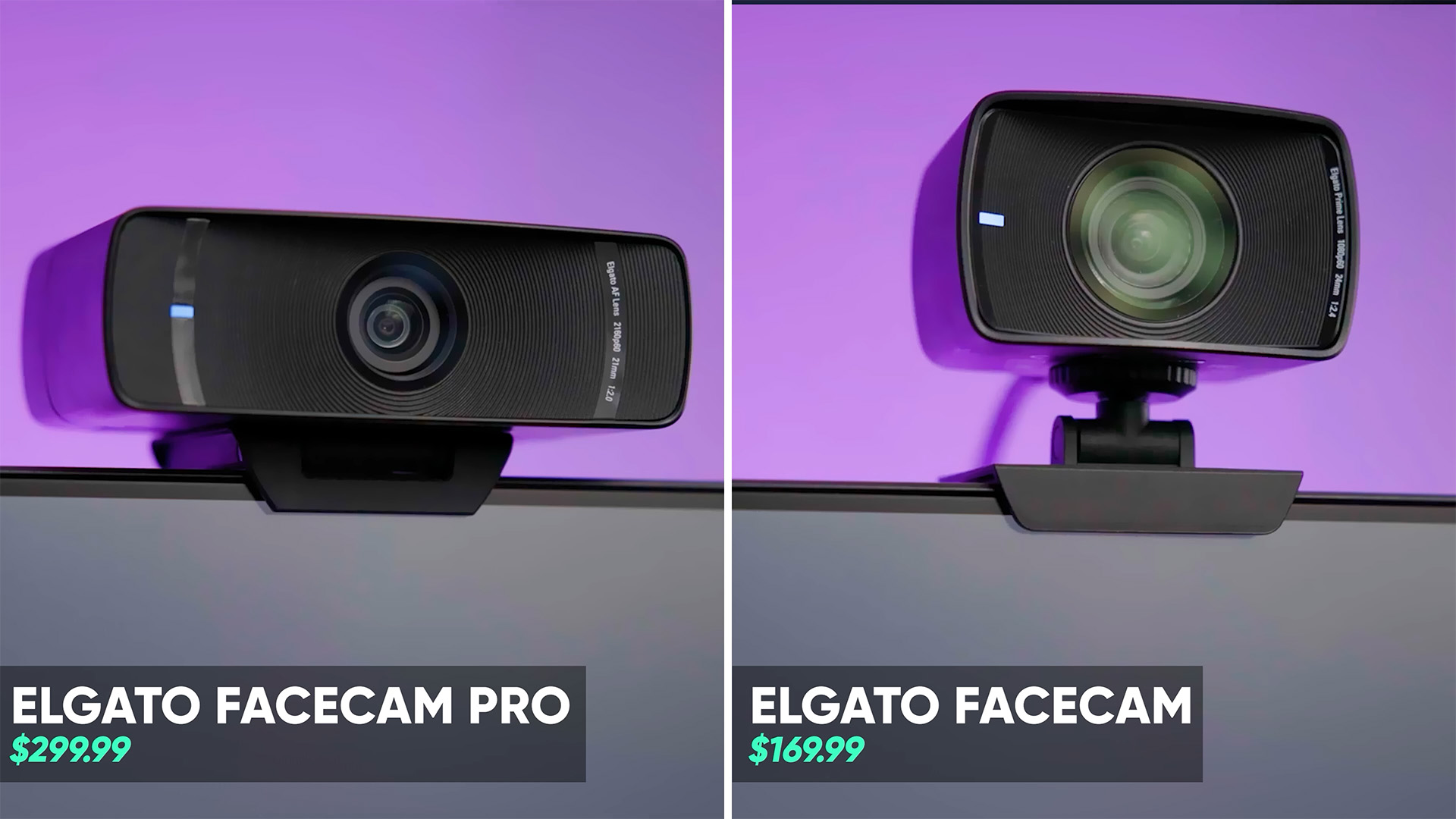 Elgato Facecam Pro vs Facecam Design