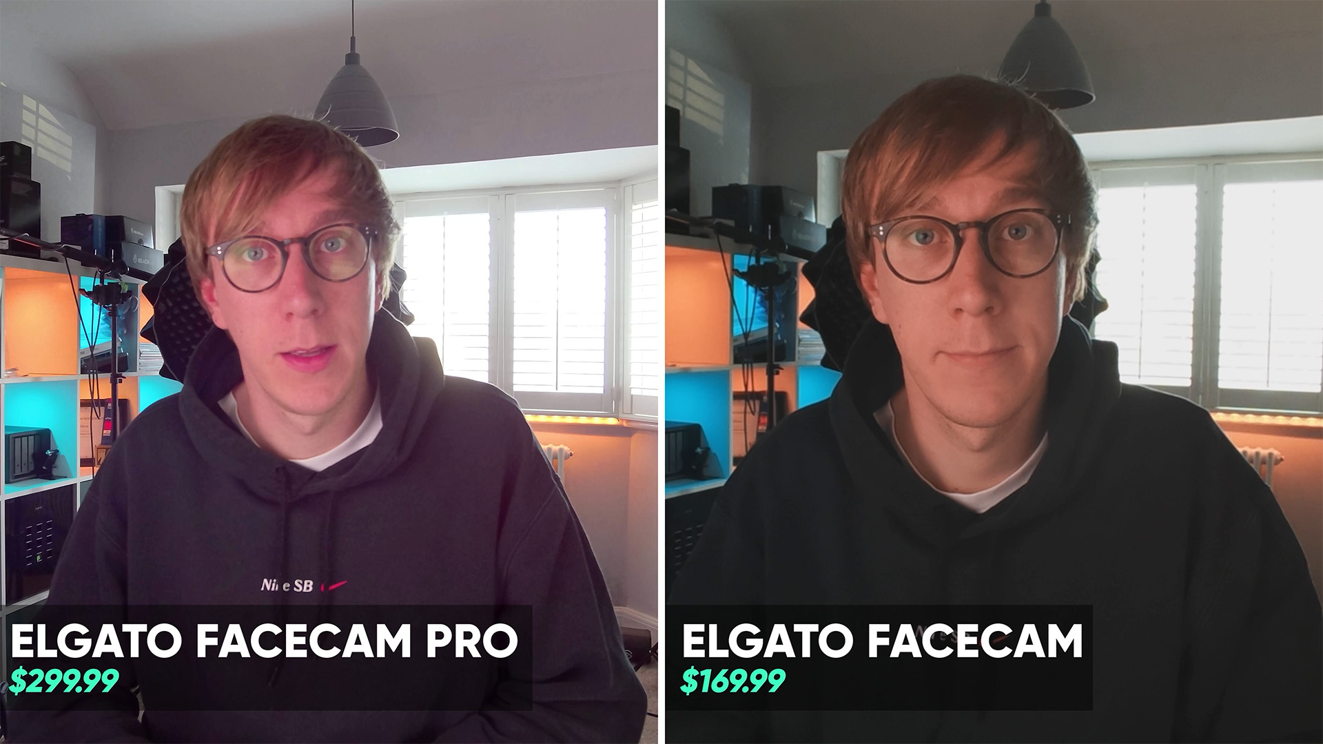 Facecam Pro vs Facecam Worst Case Lighting