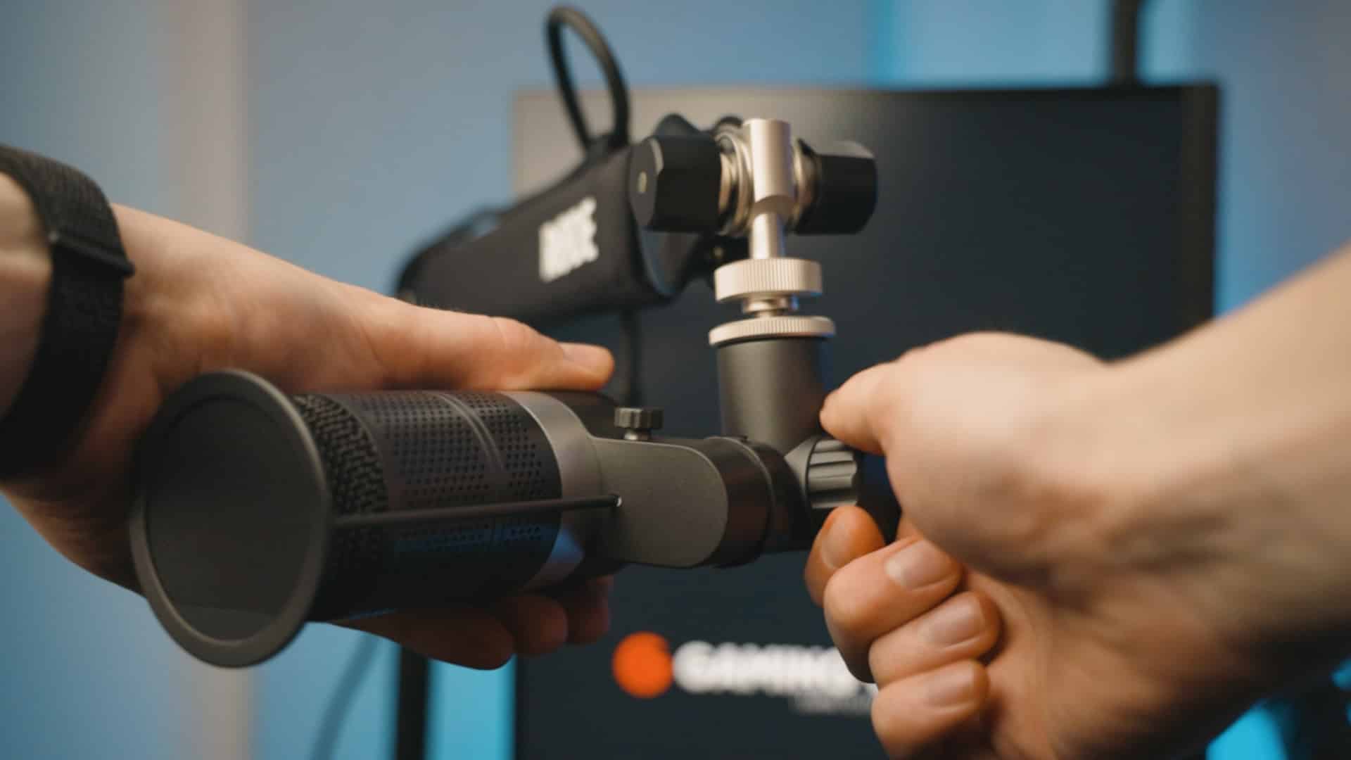 Mounting a microphone on a mic arm or boom arm - Advanced Mic Settings in OBS Studio
