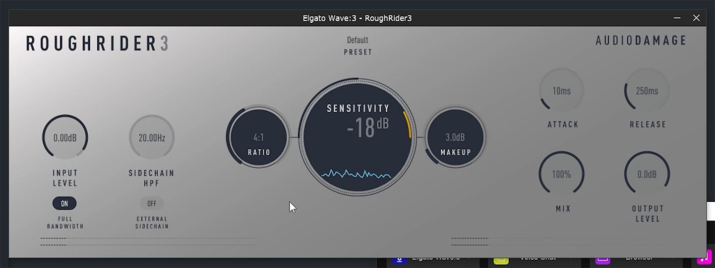 RoughRider 3 VST Plugin Compressor Settings