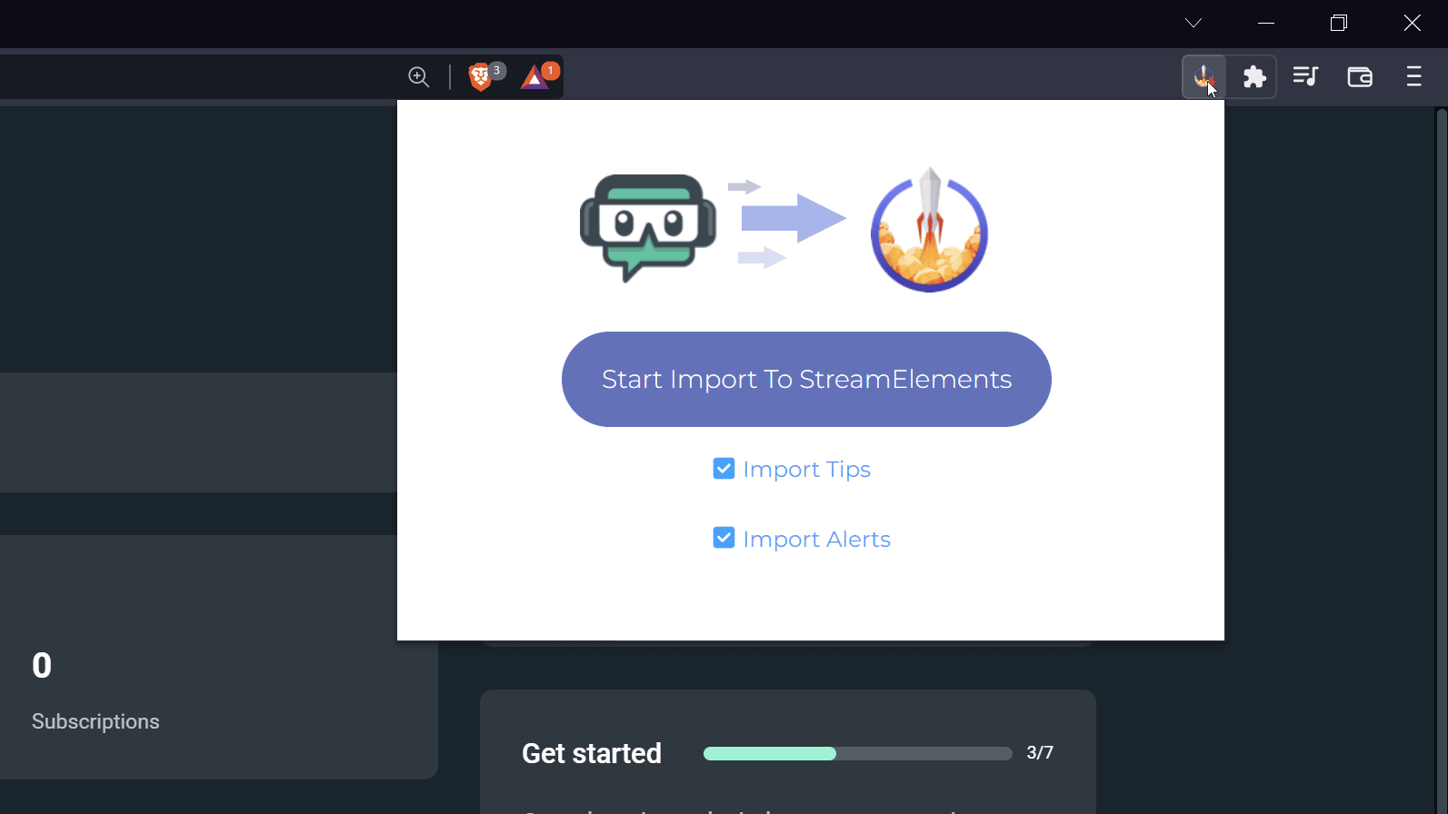 Chrome Extension For Importing Alerts How To Switch From Streamlabs 6 Steps