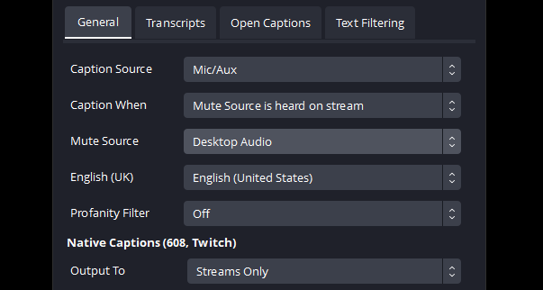 Dual PC Setup for Closed Captions in OBS Studio for Twitch