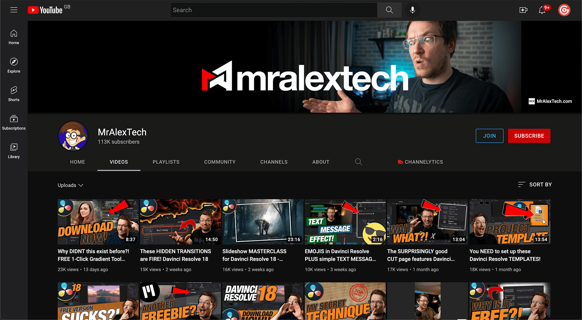 MrAlexTech YouTube Channel